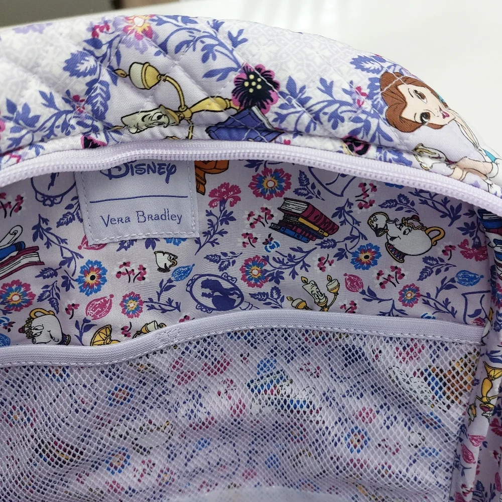 Vera Bradley Disney Belle Floral Campus Backpack NWT